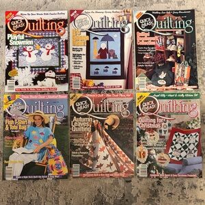 6! McCalls Quick & Easy Quilting Magazine Publication Year 1997